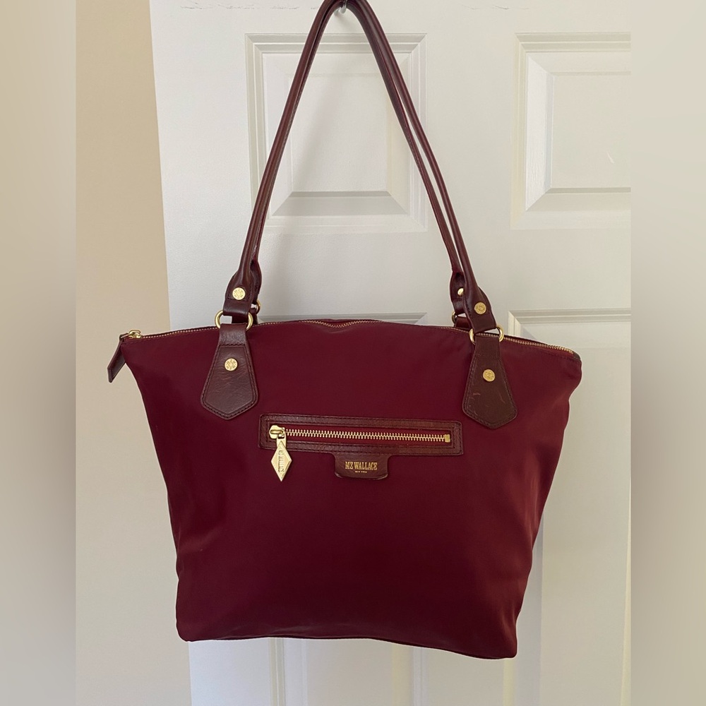 MZ Wallace Nylon Tote - Cranberry Red